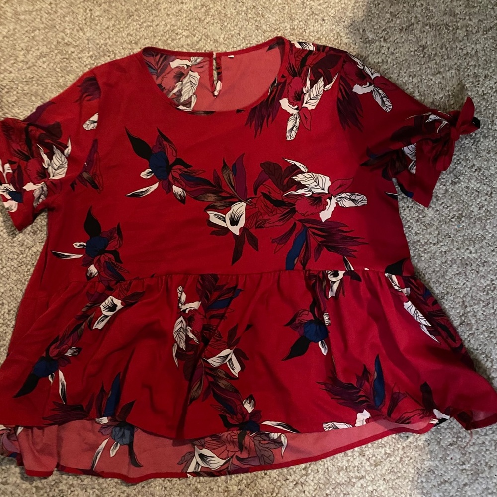 PLUS size 3x peplum top